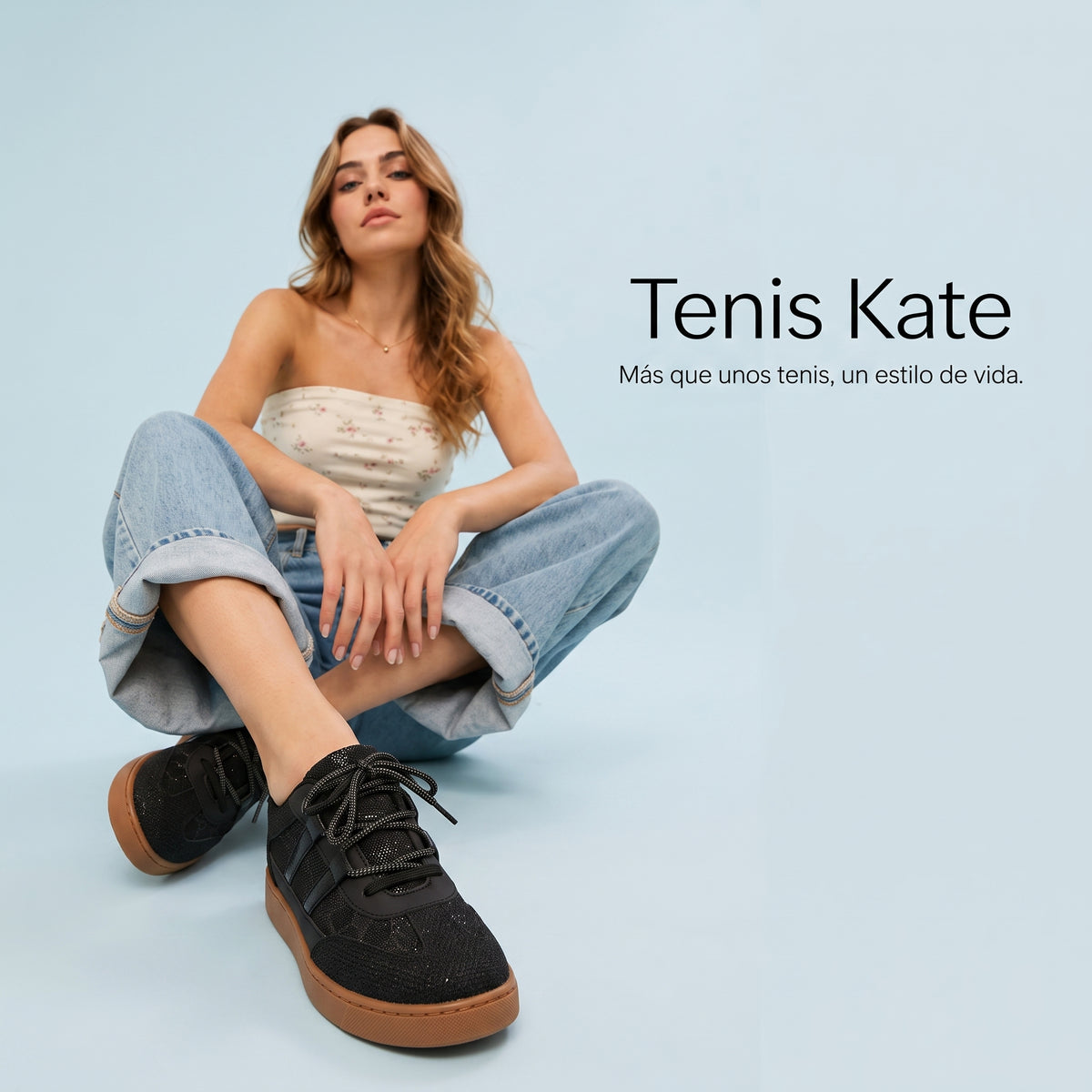 👟 TENIS DAMA KATE💋tenis textil-vegano-suela goma💨🍂
